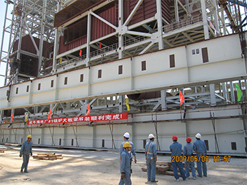 平海電廠1臺1000MW機組鋼結(jié)構(gòu)安裝