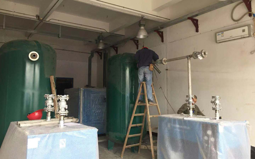 纖科工業(yè)（珠海）有限公司空壓機房增容安裝入場施工